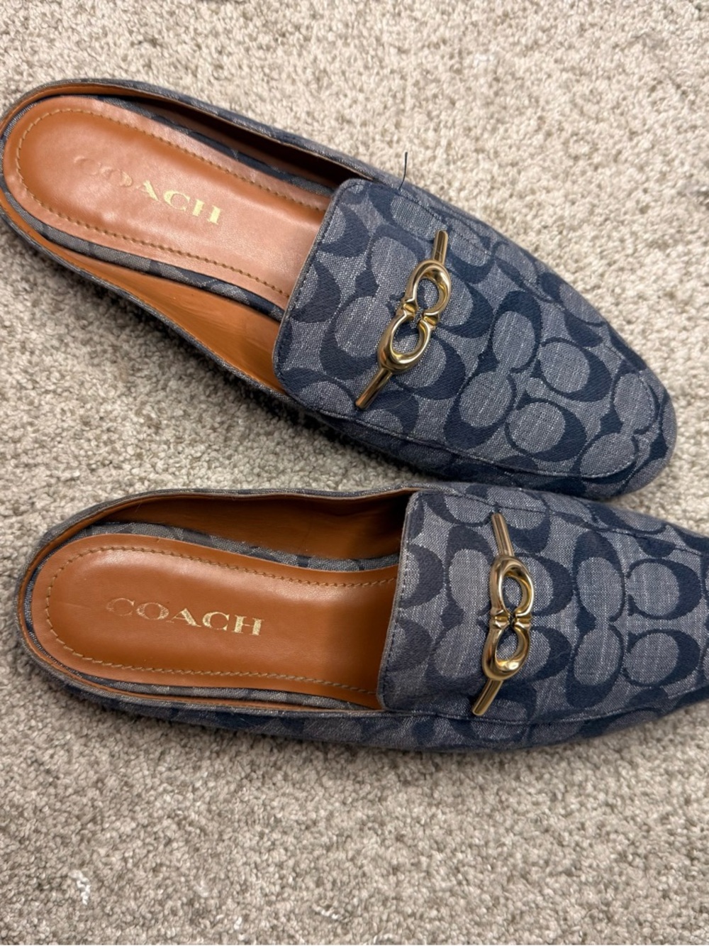 Coach Sienna Slide chambray
